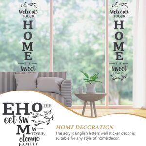 3d Wall art Welcome to Our Home the Sweet Family Wall Decoration for Home Office Dorm - Image 3