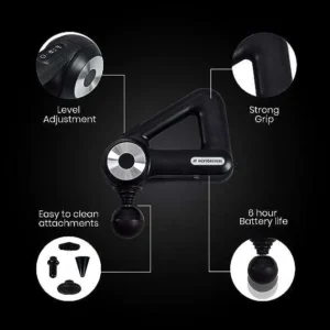 Handheld Massage Gun Deep Tissue Muscle Massager with 12 Massage Heads - Image 4