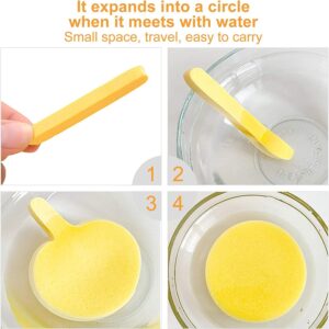 (12 Pcs)Compressed Facial Sponge Face Cleansing Sponge (random color) - Image 2