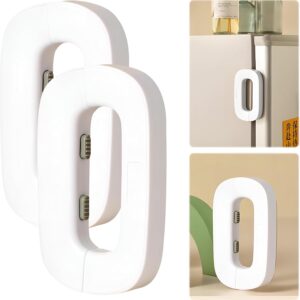 Child Safety Refrigerator Lock ? Self-Adhesive Fridge & Freezer Door Lock with Double Safety Button ? Easy One-Hand Use - Image 4