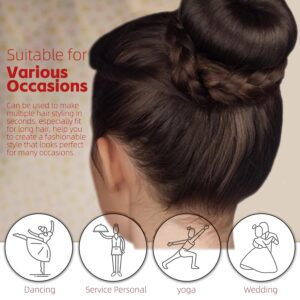 Hair Bun Maker French Twist Hair Fold Wrap Snap for Hair Easy Bun Hair Tool Ballet Bun for Kids and Women(random color) - Image 3
