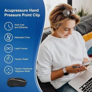 Sugar Control LI4 Acupressure Point Clip Wearable ? Supporting Acupressure Relaxation, Stress Alleviation, Tension Relief and Headache Relief Hand Clip Migraine Pressure Point Clip - Image 5