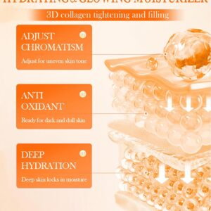 Sadoer 5x Vitamin C Skin Active whitening Cream | Vitamin C Hydrating Face Cream - Glowing & Repairing Moisturizer for Fine Lines, Wrinkles & Uneven Skin Tone | Whitening Cream - Image 3