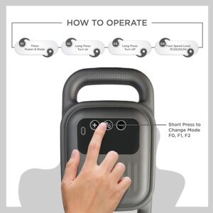 Blue idea Deep Tissue Massage Gun with 4 Heads - Muscle Massager for Back, Neck, and Body Pain Relief Rechargeable - BLD-330 - Image 3