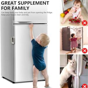 Child Safety Refrigerator Lock ? Self-Adhesive Fridge & Freezer Door Lock with Double Safety Button ? Easy One-Hand Use - Image 2