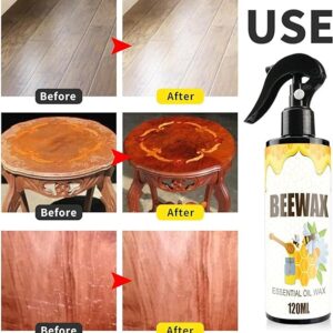 A Fresh deal Beewax spray (120ml) + Beewax 85g(wax) + sponge Beeswax Furniture Polish and Cleaner - Image 4