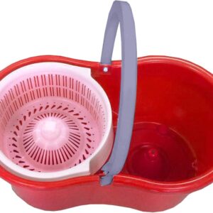 Magic Spin Mop Set - 360 Degree Microfiber Mop Head Home Clean Tools Microfiber ( Plastic Spinner ) - Image 1