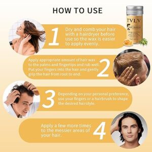 TVLV Hair Wax Stick Broken Hair Finishing Styling Stick for Broken Hair, Wigs, Edge Control - Styling Wax for Fly Away & Edge Frizz Hair - Image 4