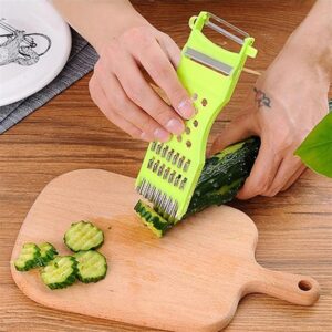 Multifunctional fruit Vegetables Peeler Grater Shredder Cutter - Pack of 3 (Random color) - Image 4