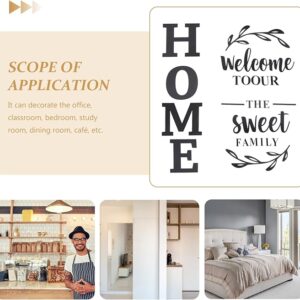 3d Wall art Welcome to Our Home the Sweet Family Wall Decoration for Home Office Dorm - Image 2