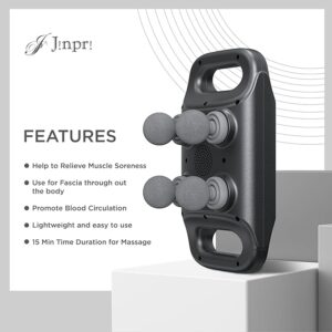 Blue idea Deep Tissue Massage Gun with 4 Heads - Muscle Massager for Back, Neck, and Body Pain Relief Rechargeable - BLD-330 - Image 5