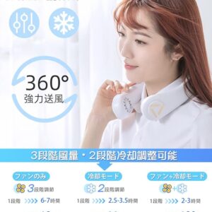 Neck Fan Personal Air Cooler 3 Speed Hand Free Neck Fan(random color ) - Image 2