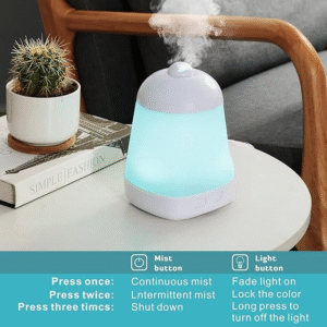 Cold Mist Aromatherapy Humidifier Electric Aroma Infuser for Home Bedroom Office 200ml (random color) - Image 2