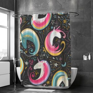Bathroom Shower Curtain ,Modern Waterproof with 12 Hooks(random ) - Image 1