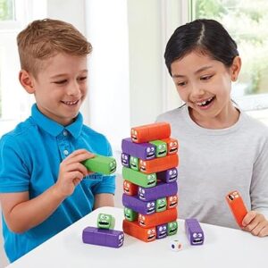 Wobbly Worms Tower Balancing Game | Tower Tumbling Stacking Board Games Building Blocks - Image 1