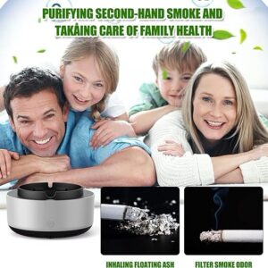 (NW000422) 2-in-1 Air Purifier Quiet Ashtray, Ashtray Multifunction Electronic Smokeless Car Ashtray (random Colors) (box Packing) - Image 1