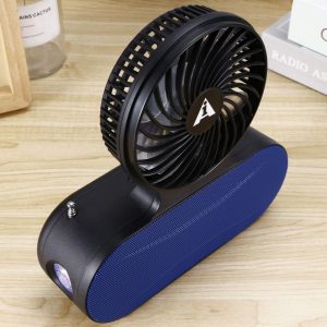 Solar fan Bluetooth speaker | Wireless outdoor portable With  blowing flashlight | Listening to music Support TF card U disk FM radio TWS interconnection - Image 9