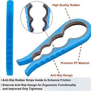 Lid Jar Opener 4 In 1 Handy Screw Cap Jar Openers Multi Purpose Can Opener Bottle Lid Grip Wrench Bottle Color random - Image 2