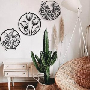 (3 pcs set )3D floral abstract Wooden Wall Art & Home Decoration / Item Home D?cor Home Room & Wall Decor Wall Art - Image 5