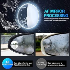 Car round mirror Rear view Blind spot Wide-angle lens - 2 pcs - Image 3