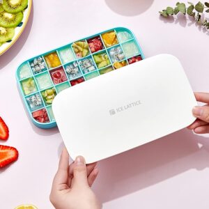 32 grid Silicone Ice Cube Tray with Lid Cover (Random color) - Image 2
