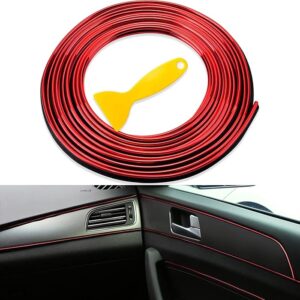 5Meter Cars Auto Accessories Dashboard Car Styling Interior Decoration Strips Molding Trim ( Red Color - Image 4