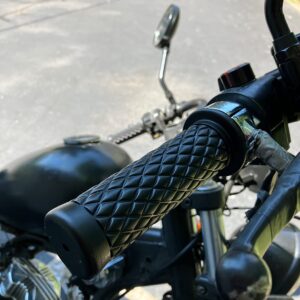 2 Pcs Cafe Racer Handle Grips Silicone Motorcycle Handle Grips Vintage Style Rubber Handle Grips Vintage - Image 4