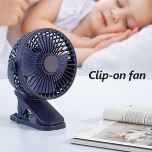 Portable Mini Hand Clip Fan Usb Direct Fan Quiet Desktop Electric Fan High Quality - (Random colors) - Image 4