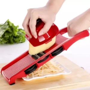 10 in 1 Mandoline Multi-functional Vegetable CUTTER | Manual Potato Peeler, Carrot, Cheese, Grater Dicer (random color) - Image 1