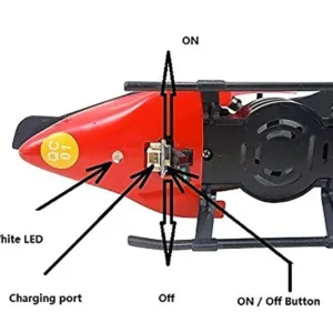Rechargeable Flying Helicopter with lights,(Hand Sensor Control)  Best Toy For Kids playing (Random color) - Image 3