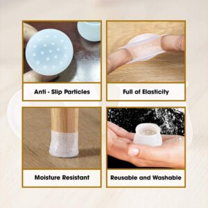 4 Pcs Silicon Chair Leg Covers (Random Color) - Image 2