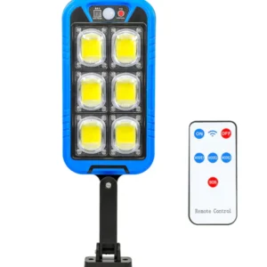 Solar Street COB Light With Sensor ZB-150B | Motion Sensor Security Streetlight for Parking Lot  Remote Control (Random color) - Image 5