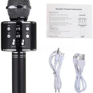 Bluetooth Microphone Karaoke Wireless Microphone Professional Speaker Handheld Microfone Player Singing Recorder Mic WS-858 KTV Microphone and Hifi Speaker - Image 5