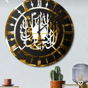 Islamic Acrylic Mirror Wall Clock - Image 4