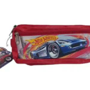 Hot Wheels Stationary Pouch - 3 Compartments Pencil Case for kids for School. - Image 4