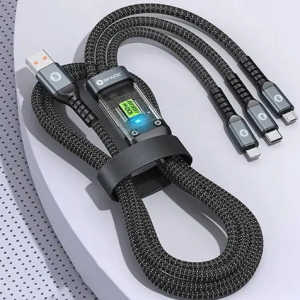 3-in-1 Charge & Sync Cable | Fast Charging Data Transfer Multi-Device Compatibility - Image 2