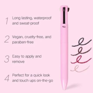 4-in-1 Makeup Pen (Eye Liner, Brow Liner, Lip Liner, & Highlighter)Touch Up - Image 2