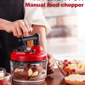 Manual Hand Multifunction Speedy Vegetable Quick chopper | Quick Chopper Vegetable - Onion Chopper | Kachomer Salad Machine ( random color ) - Image 4