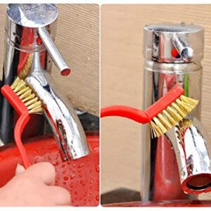 Gas Stove Cleaning Wire Brush Kitchen Tool Metal Fiber Brush ? Set of 3 Brush - Image 2