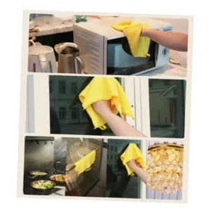 Microfiber Cleaning Towel Set ? Super Absorbent, Soft & Reusable for Kitchen, Car & Home Use" - Image 3