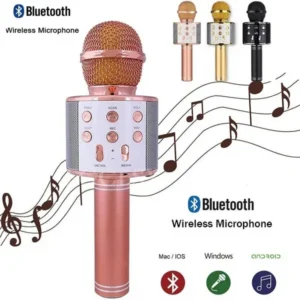 Bluetooth Microphone Karaoke Wireless Microphone Professional Speaker Handheld Microfone Player Singing Recorder Mic WS-858 KTV Microphone and Hifi Speaker - Image 3