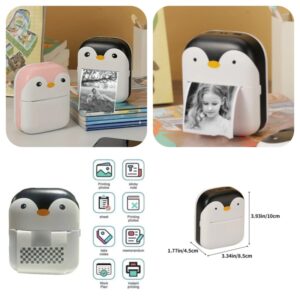 The Adorable Penguin Design Rechargeable Portable Mini Printer (random color) - Image 5