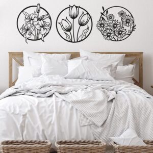(3 pcs set )3D floral abstract Wooden Wall Art & Home Decoration / Item Home D?cor Home Room & Wall Decor Wall Art - Image 4