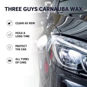 Carnauba Wax ? Deep Gloss ? Mirror Shine ? Long-Lasting Protection | THREE GUYS ? German Engineered ? 250g