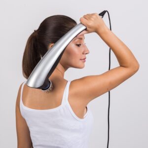 2018c Infrared Light Massager Rod ? Non-Rechargeable Handheld Massager for Targeted Pain Relief and Relaxation ( Grey Color ) - Image 4