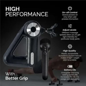 Handheld Massage Gun Deep Tissue Muscle Massager with 12 Massage Heads - Image 3