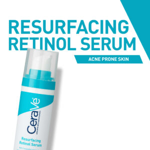 CeraVe Resurfacing Retinol Serum For Post Acne Marks, Formulated With Licorice Root Extract & Niacinamide, Brightening Serum & Pore Minimizer For Face, Post Acne Skin Barrier Repair, Non-Comedogenic - 30ml - Image 1