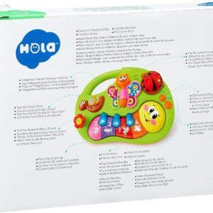 Smiley Piano For Baby - Baby Musical Keyboard Development Toys Newborn Interactive Early Education Piano Toy with Light Up and Music for 6 to 12 Months Infant & Toddler Boys and Girls - Random Color - Image 1