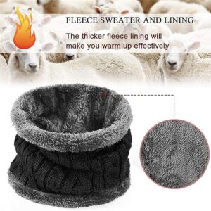 Head & Neck Cap Beanies Combo - woolen winter beanie cap with neck warmer muffler for men and women - Image 4
