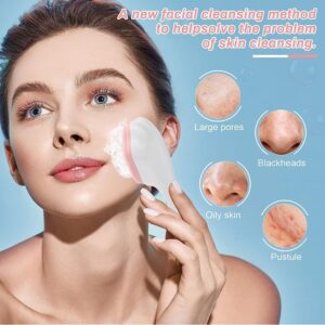 1 pcs Silicone Face Scrubber Exfoliating Brush, Manual Handheld Massager, Facial Cleansing and Blackhead Scrubber, Soft Bristles for Face Skincare (Random Color) - Image 5
